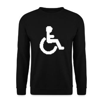 36 Leveled Up My Wheelchair Game 02 - Sweat-shirt Unisexe - noir - Devant - Alina (178cm) & Michal (187cm)