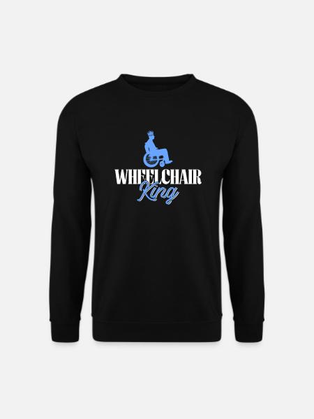 Wheelchair Wheelchair Disability Funny - Unisex Sweatshirt - black