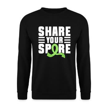Don d’organes Greffe d’organes Don d’organes - Sweat-shirt Unisexe - noir - Devant - Alina (178cm) & Michal (187cm)