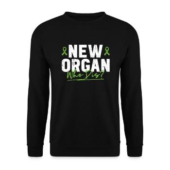 Organ Donor Organ Transplant Organ Donation - Unisex Sweatshirt - black - Front - Alina (178cm) & Michal (187cm)
