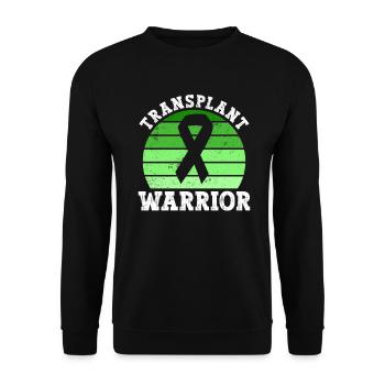Organ Donor Organ Transplant Organ Donation - Unisex Sweatshirt - black - Front - Alina (178cm) & Michal (187cm)
