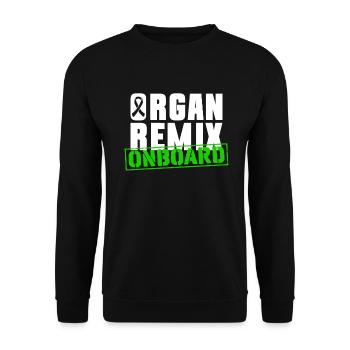 Don d’organes Greffe d’organes Don d’organes - Sweat-shirt Unisexe - noir - Devant - Alina (178cm) & Michal (187cm)