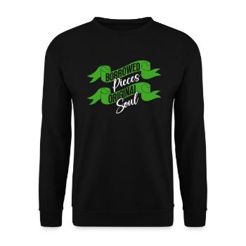 Don d’organes Greffe d’organes Don d’organes - Sweat-shirt Unisexe - noir - Devant - Alina (178cm) & Michal (187cm)