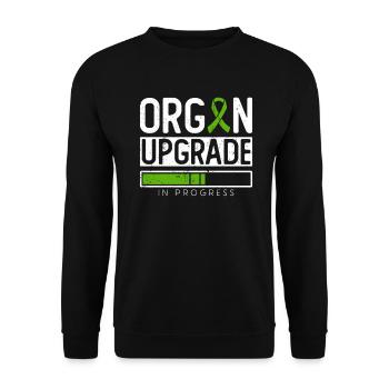 Organ Donor Organ Transplant Organ Donation - Unisex Sweatshirt - black - Front - Alina (178cm) & Michal (187cm)