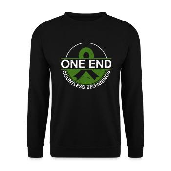 Organ Donor Organ Transplant Organ Donation - Unisex Sweatshirt - black - Front - Alina (178cm) & Michal (187cm)