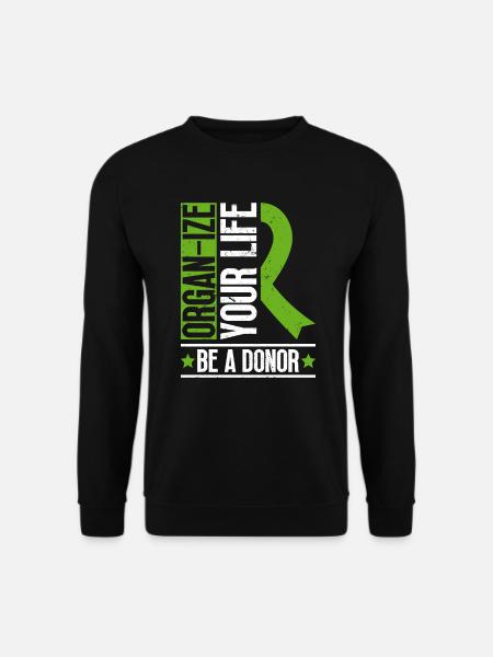Organ Donor Organ Transplant Organ Donation - Unisex Sweatshirt - black