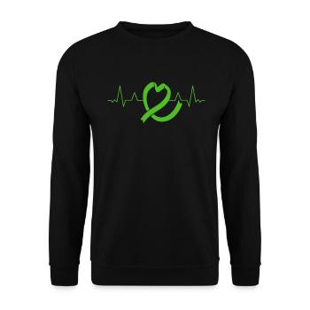 Organ Donor Organ Transplant Organ Donation - Unisex Sweatshirt - black - Front - Alina (178cm) & Michal (187cm)