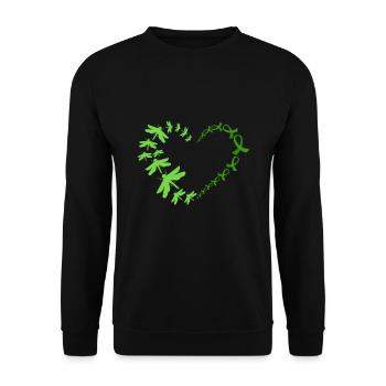 Don d’organes Greffe d’organes Don d’organes - Sweat-shirt Unisexe - noir - Devant - Alina (178cm) & Michal (187cm)
