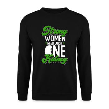 Organspender Organtransplantation Organspende - Unisex Pullover - Schwarz - Vorne - Alina (178cm) & Michal (187cm)