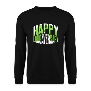 Greffe d’organe par fente de donneur d’organes - Sweat-shirt Unisexe - noir - Devant - Alina (178cm) & Michal (187cm)