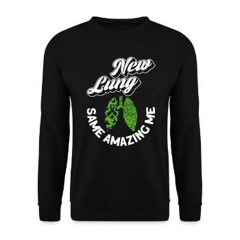 Greffe d’organe par fente de donneur d’organes - Sweat-shirt Unisexe - noir - Devant - Alina (178cm) & Michal (187cm)