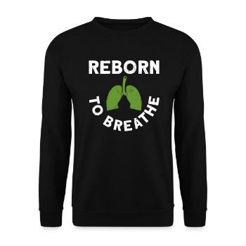 Greffe d’organe par fente de donneur d’organes - Sweat-shirt Unisexe - noir - Devant - Alina (178cm) & Michal (187cm)