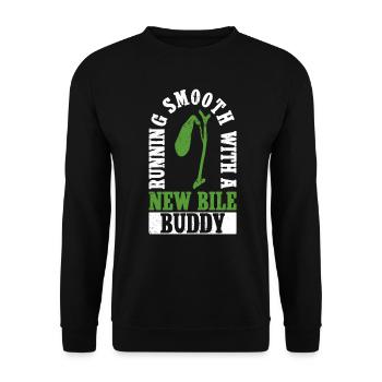 Organspender Gallenblase Organtransplantation - Unisex Pullover - Schwarz - Vorne - Alina (178cm) & Michal (187cm)