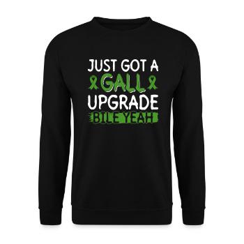 Organ Donor Gallbladder Organ Transplant - Unisex Sweatshirt - black - Front - Alina (178cm) & Michal (187cm)