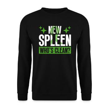 Greffe d’organe de rate d’un donneur d’organes - Sweat-shirt Unisexe - noir - Devant - Alina (178cm) & Michal (187cm)