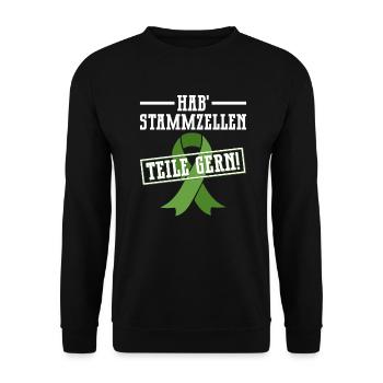 Stem Cells Stem Cell Therapy Stem Cell Donation - Unisex Sweatshirt - black - Front - Alina (178cm) & Michal (187cm)