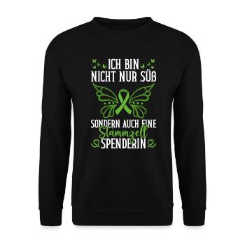 Stem Cells Stem Cell Therapy Stem Cell Donation - Unisex Sweatshirt - black - Front - Alina (178cm) & Michal (187cm)