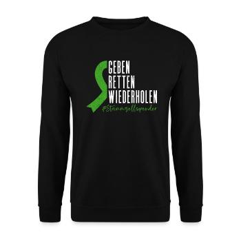 Stem Cells Stem Cell Therapy Stem Cell Donation - Unisex Sweatshirt - black - Front - Alina (178cm) & Michal (187cm)