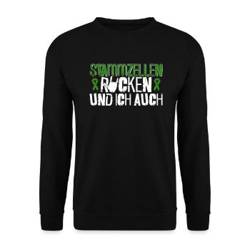 Stem Cells Stem Cell Therapy Stem Cell Donation - Unisex Sweatshirt - black - Front - Alina (178cm) & Michal (187cm)