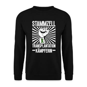 Stem Cells Stem Cell Therapy Stem Cell Donation - Unisex Sweatshirt - black - Front - Alina (178cm) & Michal (187cm)