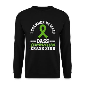 Stem Cells Stem Cell Therapy Stem Cell Donation - Unisex Sweatshirt - black - Front - Alina (178cm) & Michal (187cm)