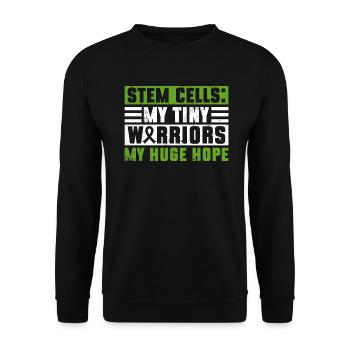 Stem Cell Transplant Stem Cell Donor Stem Cell - Unisex Sweatshirt - black - Front - Alina (178cm) & Michal (187cm)