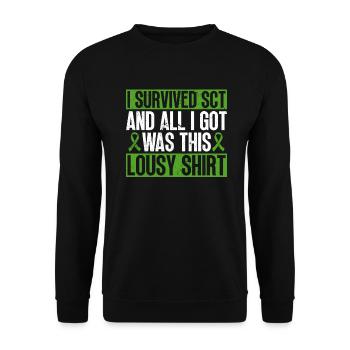 Stem Cell Transplant Stem Cell Donor Stem Cell - Unisex Sweatshirt - black - Front - Alina (178cm) & Michal (187cm)