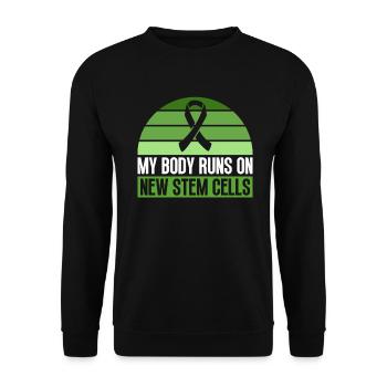 Stem Cell Transplant Stem Cell Donor Stem Cell - Unisex Sweatshirt - black - Front - Alina (178cm) & Michal (187cm)