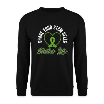 Stem Cell Transplant Stem Cell Donor Stem Cell - Unisex Sweatshirt - black - Front - Alina (178cm) & Michal (187cm)