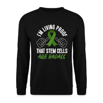 Stem Cell Transplant Stem Cell Donor Stem Cell - Unisex Sweatshirt - black - Front - Alina (178cm) & Michal (187cm)
