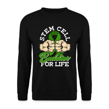 Stem Cell Transplant Stem Cell Donor Stem Cell - Unisex Sweatshirt - black - Front - Alina (178cm) & Michal (187cm)