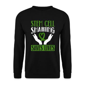 Stem Cell Transplant Stem Cell Donor Stem Cell - Unisex Sweatshirt - black - Front - Alina (178cm) & Michal (187cm)