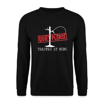 Piège à animaux Piège à collet métallique - Sweat-shirt Unisexe - noir - Devant - Alina (178cm) & Michal (187cm)