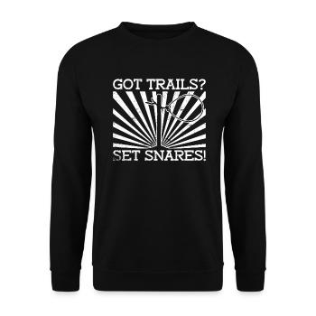 Piège à animaux Piège à collet métallique - Sweat-shirt Unisexe - noir - Devant - Alina (178cm) & Michal (187cm)