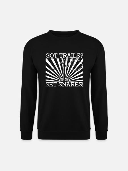 Tierfalle Drahtschlingenfalle - Unisex Pullover - Schwarz