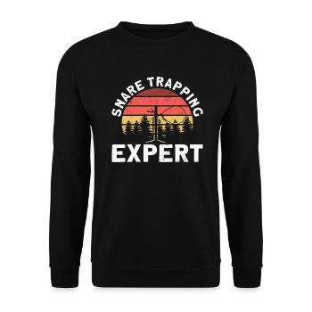 Piège à animaux Piège à collet métallique - Sweat-shirt Unisexe - noir - Devant - Alina (178cm) & Michal (187cm)