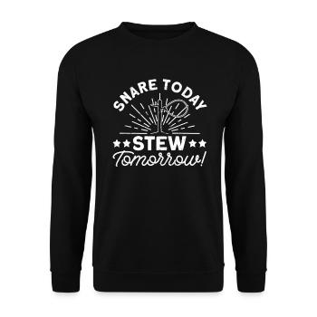 Piège à animaux Piège à collet métallique - Sweat-shirt Unisexe - noir - Devant - Alina (178cm) & Michal (187cm)