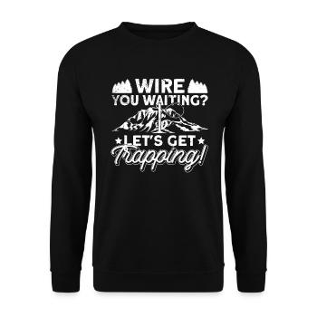 Piège à animaux Piège à collet métallique - Sweat-shirt Unisexe - noir - Devant - Alina (178cm) & Michal (187cm)