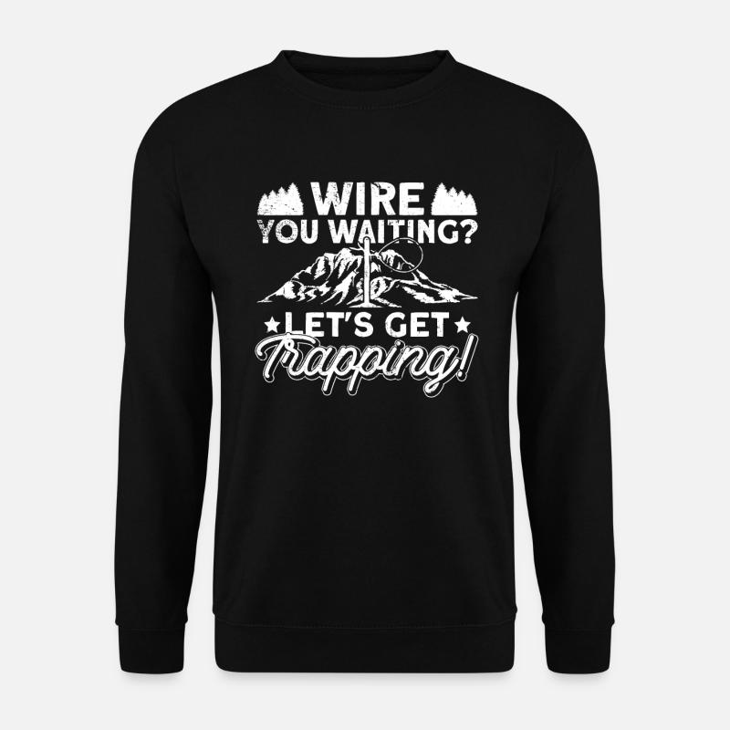 Animal Wire Snare - Unisex Sweatshirt - black