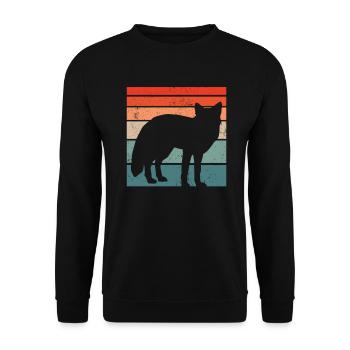 Cadeaux amusants pour les amoureux du renard - Sweat-shirt Unisexe - noir - Devant - Alina (178cm) & Michal (187cm)