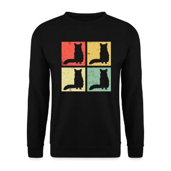 Cadeaux amusants pour les amoureux du renard - Sweat-shirt Unisexe - noir - Devant - Alina (178cm) & Michal (187cm)