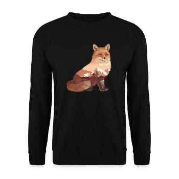 Cadeaux amusants pour les amoureux du renard - Sweat-shirt Unisexe - noir - Devant - Alina (178cm) & Michal (187cm)