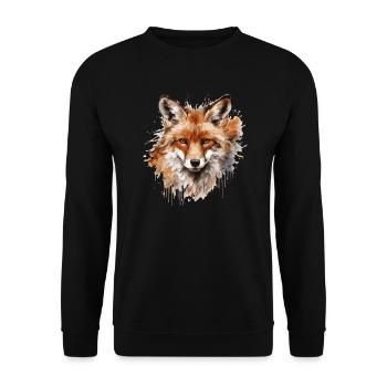 Cadeaux amusants pour les amoureux du renard - Sweat-shirt Unisexe - noir - Devant - Alina (178cm) & Michal (187cm)