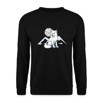 Cadeaux amusants pour les amoureux du renard - Sweat-shirt Unisexe - noir - Devant - Alina (178cm) & Michal (187cm)