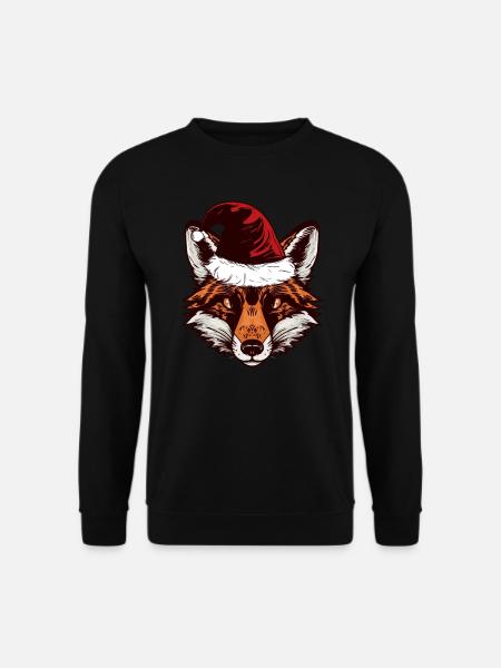 Lustige Fuchs-Weihnachtsgeschenke - Unisex Pullover - Schwarz