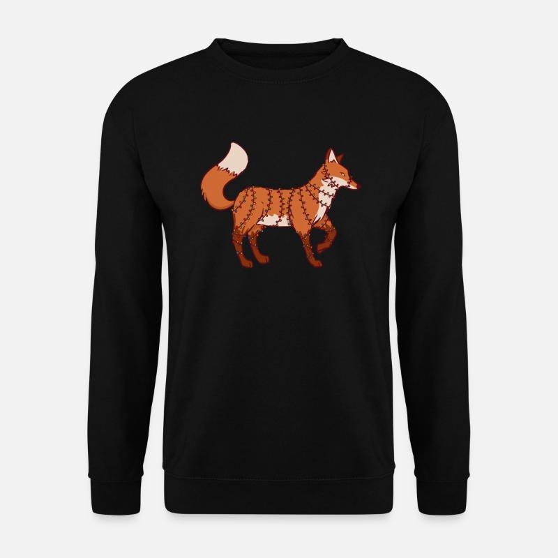 Funny Fox Christmas Gifts - Unisex Sweatshirt - black