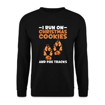 Fox Lover Funny Fox Christmas Gifts - Unisex Sweatshirt - black - Front - Alina (178cm) & Michal (187cm)
