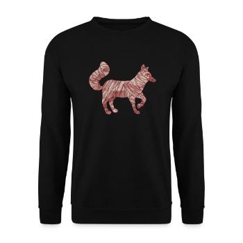 Fox Lover Spooky Fox Halloween Gift - Unisex Sweatshirt - black - Front - Alina (178cm) & Michal (187cm)