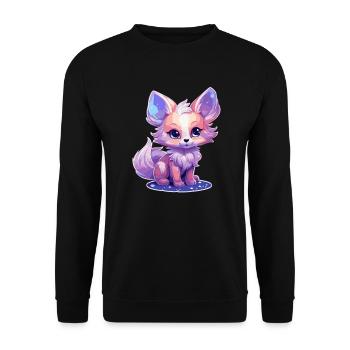 Cadeaux esthétiques pour les amoureux du renard - Sweat-shirt Unisexe - noir - Devant - Alina (178cm) & Michal (187cm)