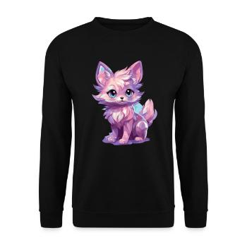 Cadeaux esthétiques pour les amoureux du renard - Sweat-shirt Unisexe - noir - Devant - Alina (178cm) & Michal (187cm)
